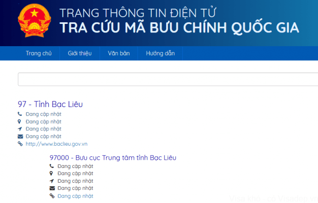 Mã bưu chính của quốc gia Việt Nam là bao nhiêu ?