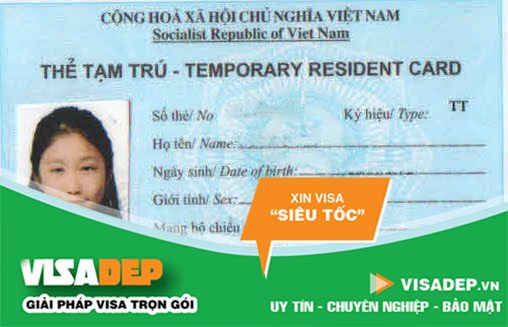 Vietnam temporary resident card