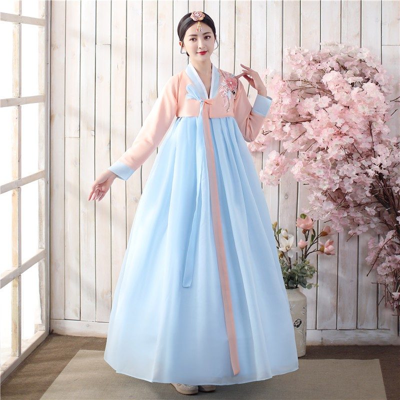 Đầm công chúa kiểu hanbok Hàn Quốc cho bé gái từ 27 tuổi CBG40164P  Bé  Cưng Shop